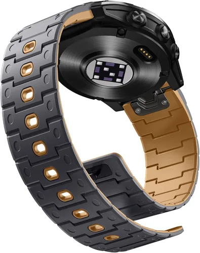 Miniatura 11 de Bandletic Magnético Compatible con Garmin Instinct 2 Correa de Reloj - Correa de Silicona de Ajuste Rápido de 22mm para Fenix 8 E 47mm/7 6 Pro/5