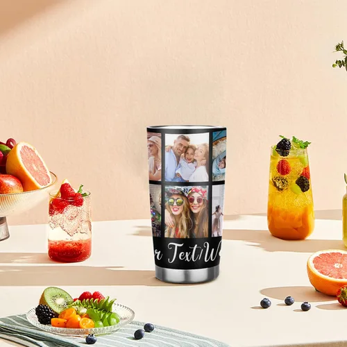 Miniatura 6 de Taza Personalizada de Viaje con Aislamiento al Vacío Personalizable con Tus Fotos y Texto Taza de Café Regalo de Navidad Cumpleaños