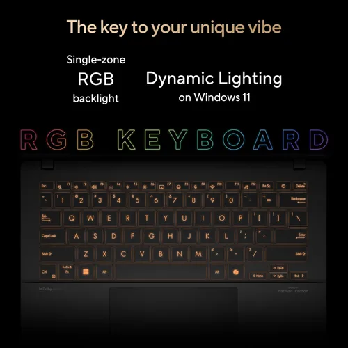 Miniatura 6 de ASUS Vivobook S 14 OLED Portátil Delgado, AMD Ryzen AI 9 365 (10 núcleos), 24 GB, SSD de 512 GB, teclado RGB personalizable, negro neutro