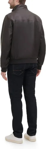 Miniatura 2 de Tommy Hilfiger Men's Faux Leather Bomber Jacket