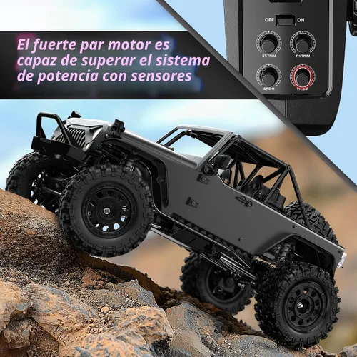 Miniatura 3 de HYPER GO H12Y 1/12 RC Rock Crawlers sin escobillas 4X4 para adultos, camiones RC todo terreno con ejes portal, impermeables con estuche de metal