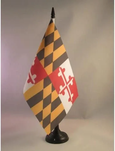 Miniatura 119 de Bandera de mesa de Colorado de 4 x 6 pulgadas, bandera de escritorio del estado de Colorado de EE. UU., 5.9 x 3.9 in, palo y base de plástico negro