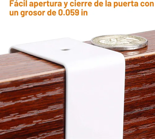 Miniatura 5 de SKOLOO Gancho para colgar sobre la puerta, ganchos para colgar ropa, toallas, abrigos, sombreros, gancho para toallas sobre la puerta, color blanco