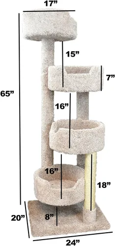 Miniatura 6 de New Cat Condos 190209-Árbol de gato marrón, marrón