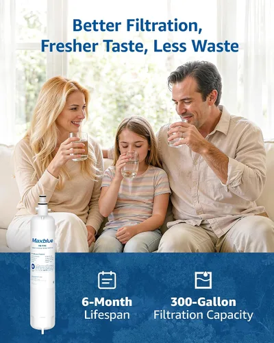 Miniatura 7 de Maxblue Filtro de agua de repuesto para refrigerador GE® RPWFE®, RPWF (con CHIP), compatible con WSG-4, WF277, GFE28GMKES, PFE28KBLTS, GFD28GSLSS