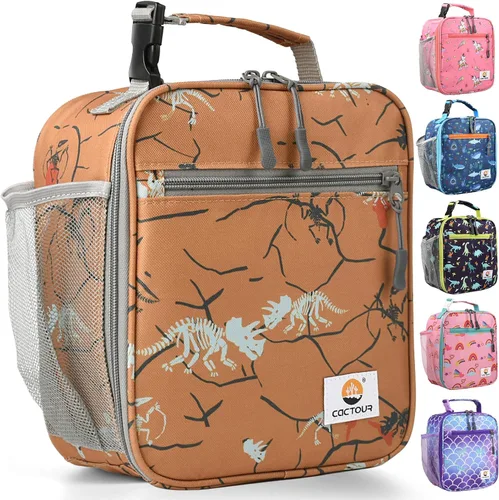 Miniatura 18 de CaCTOUR Lonchera para Niños, 2 Paquetes Bolsa de Almuerzo Aislada para Niñas y Niños, Bolsa Suave Mini Enfriador Regreso a la Escuela Bolsa