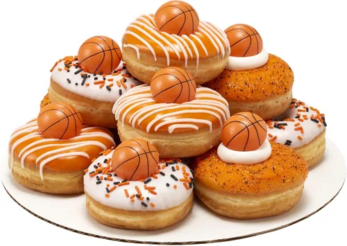 Miniatura 9 de DecoPac Anillos 3D de baloncesto, decoraciones para cupcakes, toppers para pasteles aptos para alimentos – Paquete de 24
