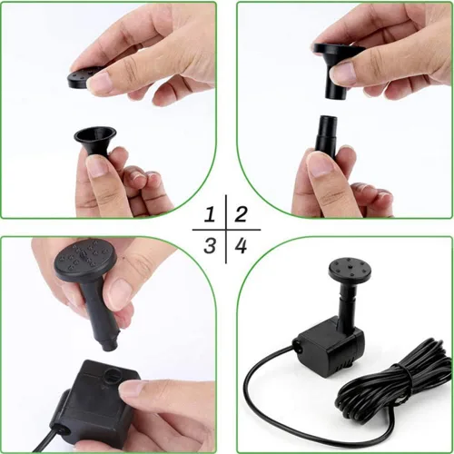 Miniatura 3 de CYDZSW Bomba de fuente de agua solar para baño de pájaros, estanque de peces de energía solar, fuentes al aire libre, kit de fuente de piscina
