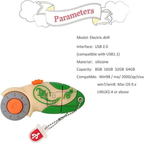 Miniatura 3 de Novedad USB Flash Drive 16GB Rotary Cutter Forma Pulgar Drive Regalo Pendrive