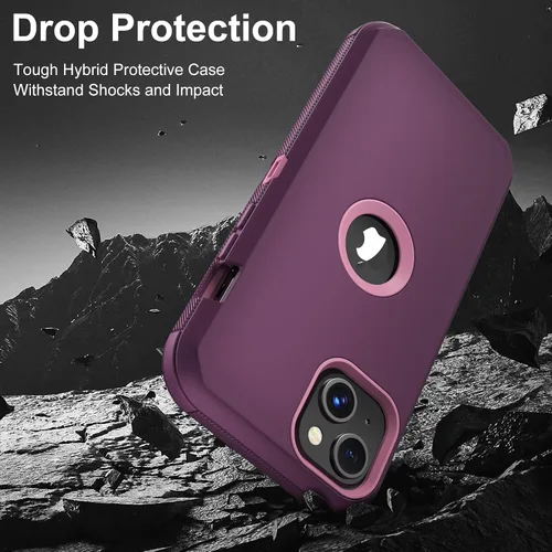 Miniatura 5 de COOYA Funda para iPhone Air de Protección Completa del Cuerpo contra Caídas, Funda Resistente a Prueba de Golpes de 3 Capas, Híbrida de Servicio