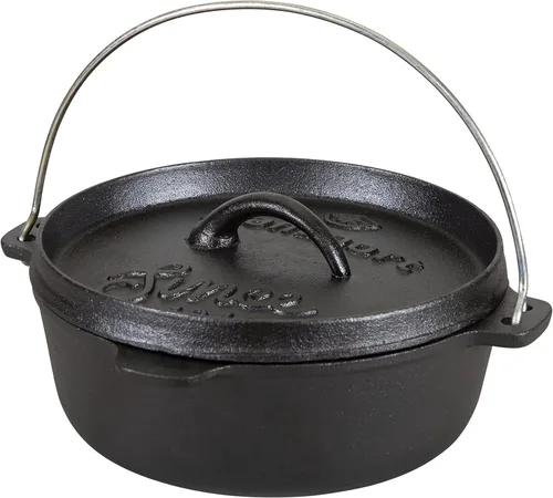 Stansport Horno holandés de hierro fundido pre-sazonado