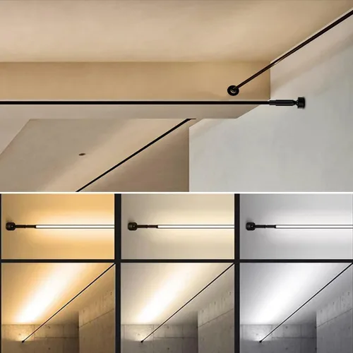 Miniatura 7 de Skyline - Tira de luz de acero lineal, lámpara de pared lineal, decoración familiar, barra de acero, barra de pasillo, longitud de bricolaje, corte