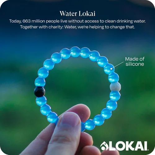 Miniatura 2 de Lokai - Pulseras de cuentas de silicona, colección The Cause, apoya la concientización por el cáncer de mama, la diabetes, el autismo, el alzheimer