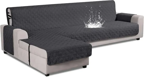 Miniatura 9 de VANSOFY Fundas de Sofá Seccional Mejoradas 100% Impermeables en Forma de L Funda Reversible para Chaise Lounge Funda Protectora de Sofá Seccional