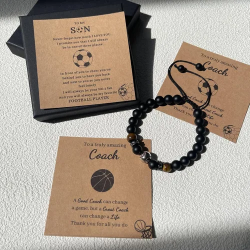 Miniatura 7 de Pulsera ajustable para hombre, béisbol, baloncesto, fútbol, regalos para niños, regalo de regreso a la escuela, Navidad, aniversario, cumpleaños