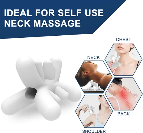 Miniatura 3 de Herramienta de liberación occipital, masajeador de punto de activación de cuello y hombro para aliviar el dolor de cabeza, dispositivo de punto