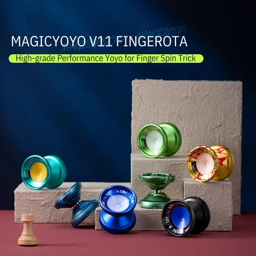 Miniatura 2 de MAGICYOYO V11 Finger Spin Yoyo Yoyo profesional de metal de doble propósito para niños de 8 a 12 años y adultos, Yoyo sensible e insensible