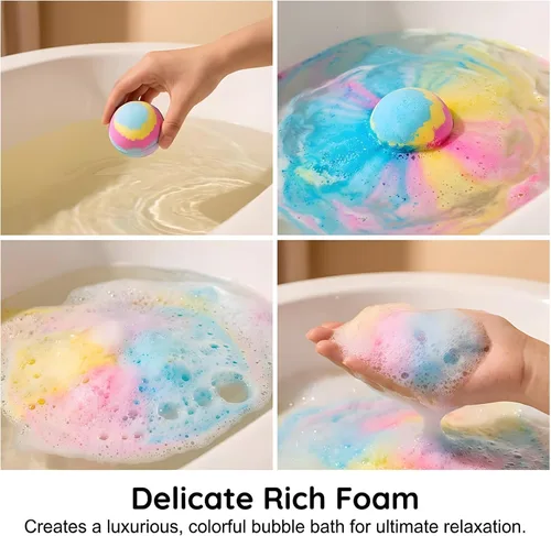 Miniatura 7 de Bombas de baño para niños con sorpresa en el interior, paquete de 20 bombas de baño para niños, rellenos de cesta de Pascua, regalos de Pascua