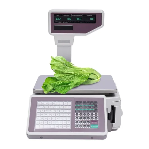 Miniatura 8 de Báscula digital de alimentos Torrey con capacidad de 66 lbs/30 kg, escala de cálculo de precios con impresora doble escala digital impermeable