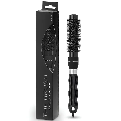 Corioliss | Cepillo de rodillo de pelo para mujer | Cepillo profesional de cerámica | Ideal para cabello corto y peinado de trabajo preciso 0.984 in