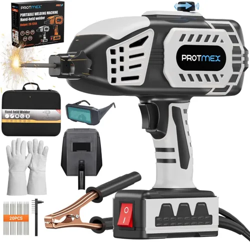 Miniatura 12 de Soldador portátil de mano, máquina de soldadura portátil de 110 V, inversor IGBT con 5 corrientes ajustables, pistola soldadora ARC se adapta a