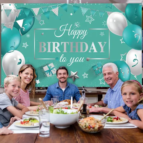Miniatura 5 de Tatuo - Telón de fondo con decoración de feliz cumpleaños, póster con purpurina para cumpleaños, suministros de fiesta, fondo de fotos para hombres