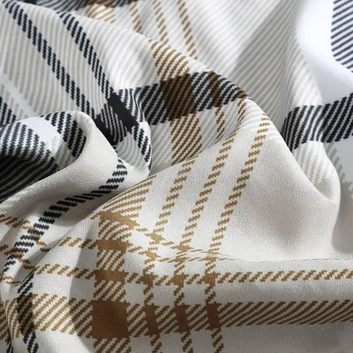 Miniatura 8 de Eddie Bauer - Juego de edredón Queen, ropa de cama reversible a cuadros, elegante y cálida decoración del hogar (gris normandía, Queen)