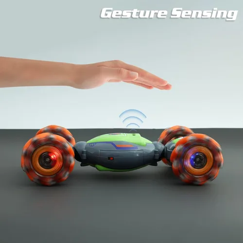 Miniatura 7 de QXHOL Coche de Acrobacias RC con Detección de Gestos para Niños de 6 a 12 Años, Coches de Control Remoto 4WD con Luces y Música, Los Mejores Regalos