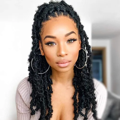 Miniatura 47 de Beyond Beauty Cabello de Ganchillo Spring Twist 90 hebras 8 pulgadas Spring Twists Esponjosas Trenzado, Trenzas de Ganchillo Spring Twist Bomb Twist