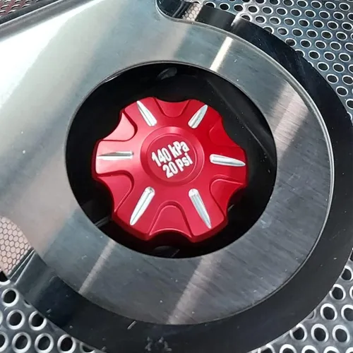 Miniatura 7 de Tapa de aceite de aleación de aluminio, tapa del radiador, cubierta del depósito de limpiaparabrisas y moldura para Chevrolet Corvette C7 2014-2019