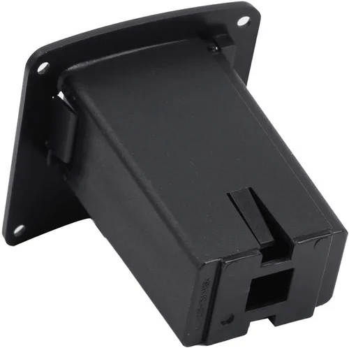 Miniatura 2 de Caja de batería para pastilla de guitarra, funda de batería de 9 V para guitarra y bajo, caja de compartimento de batería (botón cuadrado a presión)
