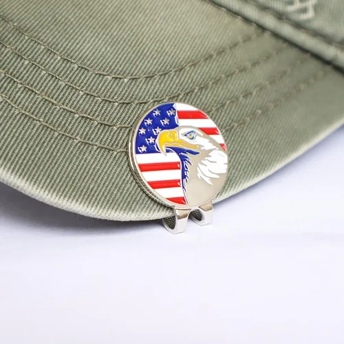 Miniatura 5 de Clips magnéticos para sombrero de golf, soporte de marcador de bola para guantes de golf, sombreros, bolsas, gorras, cinturón de visera Plateado_3PCS
