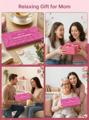 Miniatura 5 de Vaporizadores de ducha para aromaterapia, paquete de 8 bombas de ducha para relajación y alivio del estrés, aceites esenciales naturales, juego