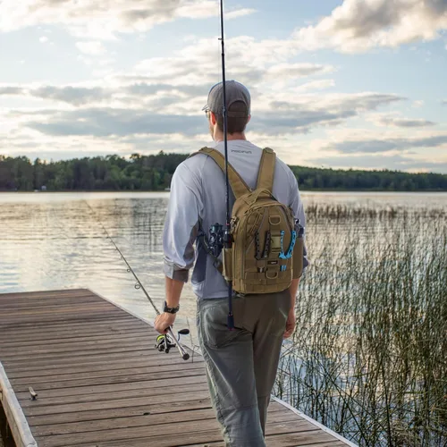 Miniatura 2 de Piscifun Travel X - Bolsa de almacenamiento de pesca resistente al agua para hombres y mujeres, mochila multifuncional de almacenamiento de aparejos