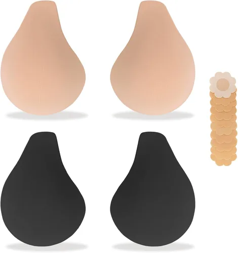 Miniatura 7 de Bontierie Cubiertas de pezón Pegajoso Push Up Bra Añadido Levantamiento sin costuras Empanadas Ultra Delgadas Adhesivo Bras Mujeres