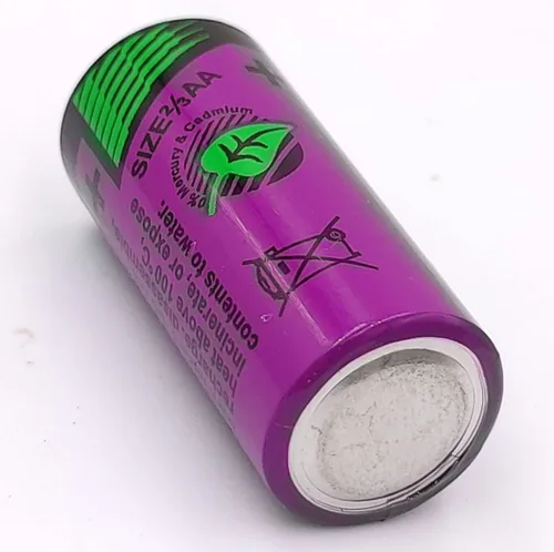 Miniatura 6 de 2 baterías TL-5955 2/3AA 3.6V 1650mAh para Tadiran TL5955 3.6V TL-4955, SL-761, TL-2155, TL-5155, SL-361, Xeno XL-055F, PLC ER14335, batería