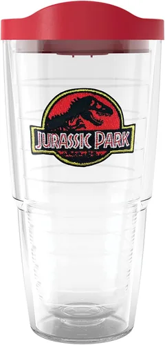 Miniatura 11 de Tervis Vaso aislado de doble pared con logotipo jurásico universal fabricado en Estados Unidos mantiene las bebidas frías y calientes, 10 onzas