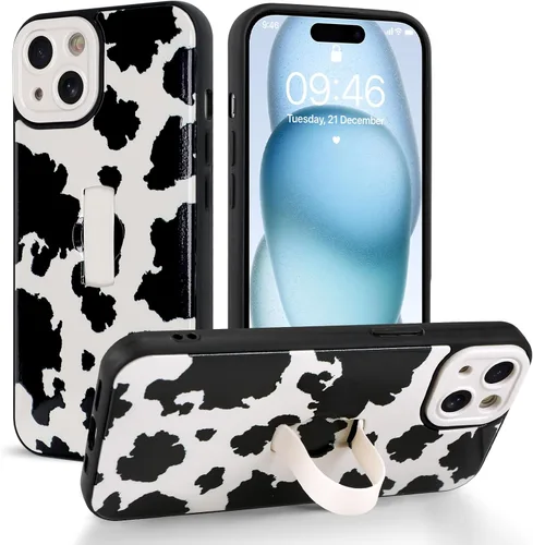 Miniatura 108 de Funda compatible con iPhone 17 Pro Max con correa de mano para los dedos, funda de teléfono con estampado de leopardo y guepardo para mujeres