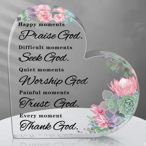 Miniatura 8 de Yulejo Versículos de la Biblia, regalo cristiano para mujer, regalo de semana CNA, citas inspiradoras, flores azules, decoración de habitación