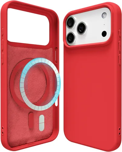 Miniatura 168 de oakxco Funda de silicona para iPhone 12 Pro Max, magnética, compatible con carga inalámbrica Magsafe, cubierta protectora de goma suave y delgada