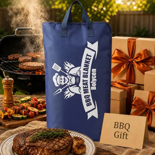 Miniatura 12 de Manta de barbacoa mejorada para descansar carne, accesorios para ahumar, bolsa de descanso de carne aislada con boca ancha