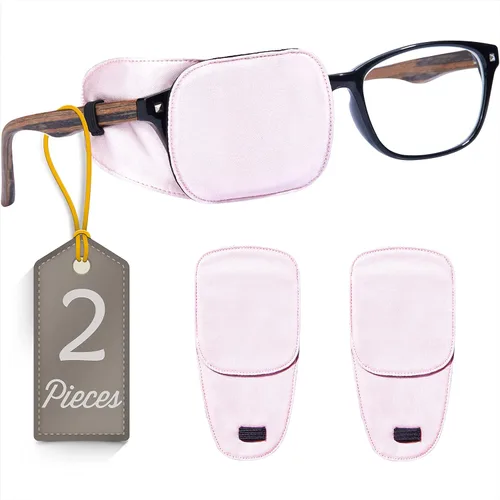 Miniatura 14 de Astropic Parche Grande de Seda para Ojos para Adultos y Niños con Gafas para Cubrir Cualquier Ojo (Grande, Caqui)
