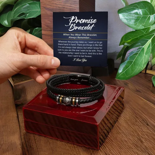 Miniatura 2 de FG Family Gift Mall Pulsera "Para Mi Hombre Te Amo", Regalos para Él, Esposo, Novio, Regalos Sentimentales de Esposa, Novia, Pulsera Para Mi Hombre