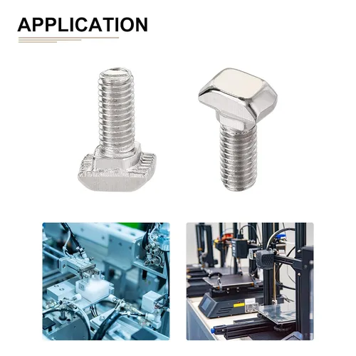 Miniatura 4 de DTGN Tornillo deslizante M5x12mm (DXL) con ranura en T – 8 unidades – Bueno para la industria de la construcción – Tornillos en forma de T de acero