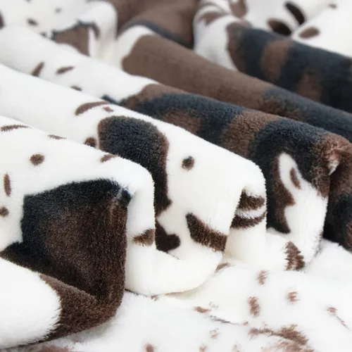 Miniatura 5 de Manta Bonita con Estampado de Vaca Suave y Cálida Manta Decoración del Hogar Occidental Regalos de Vaca para Mujeres Artículos con Estampado de Vaca