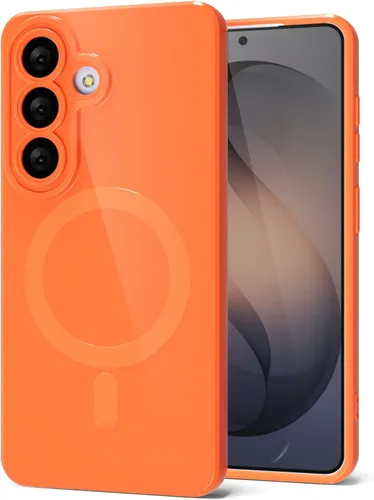 Miniatura 92 de Svanove para Samsung Galaxy S22 Funda de teléfono de silicona magnética, compatible con Magsafe, linda para mujeres, brillante color brillante, gel