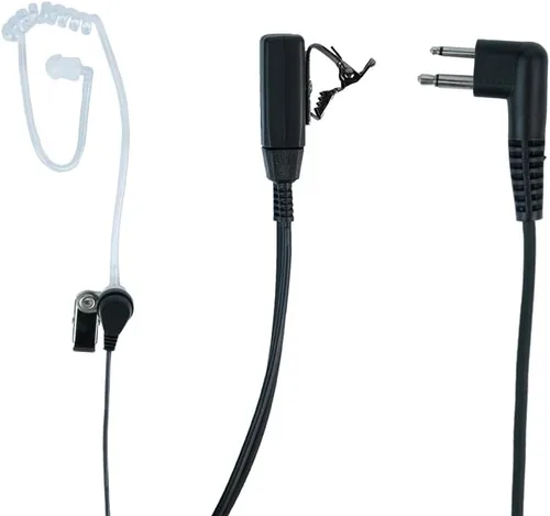 Miniatura 5 de Auricular de tubo acústico encubierto de 2 pines con micrófono PTT para Motorola cls1110 cp200 cls1410 cp185 cp200d rdm2070d walkie talkie radio