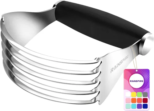 Rainspire XL - Cortador de repostería para hornear, licuadora de repostería resistente, de acero inoxidable, cuchillas gruesas y afiladas, cortador
