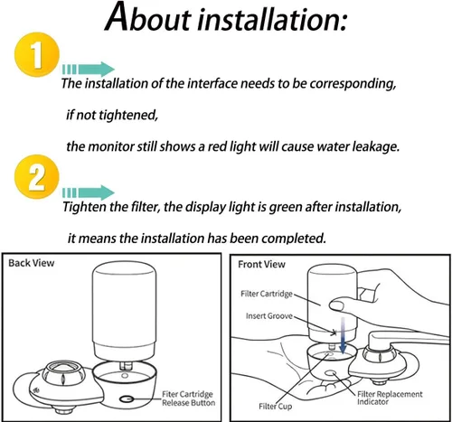 Miniatura 3 de Paquete de 4 cartuchos de filtros para grifos (FR-200, FF-100), repuesto para filtro de grifo Brita®, filtro de agua compatible con sistemas