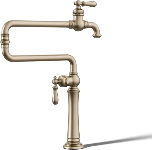 Miniatura 17 de KOHLER 99271-CP Artifacts Grifo de fregadero de cocina con boquilla extendida de 22 pulgadas, cromo pulido